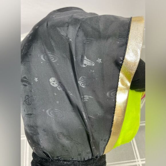 Vtg 90s Nanco Slinky Pets Neon Green Alien Big Head Large 17” - 27” Long Plush - Picture 7 of 16